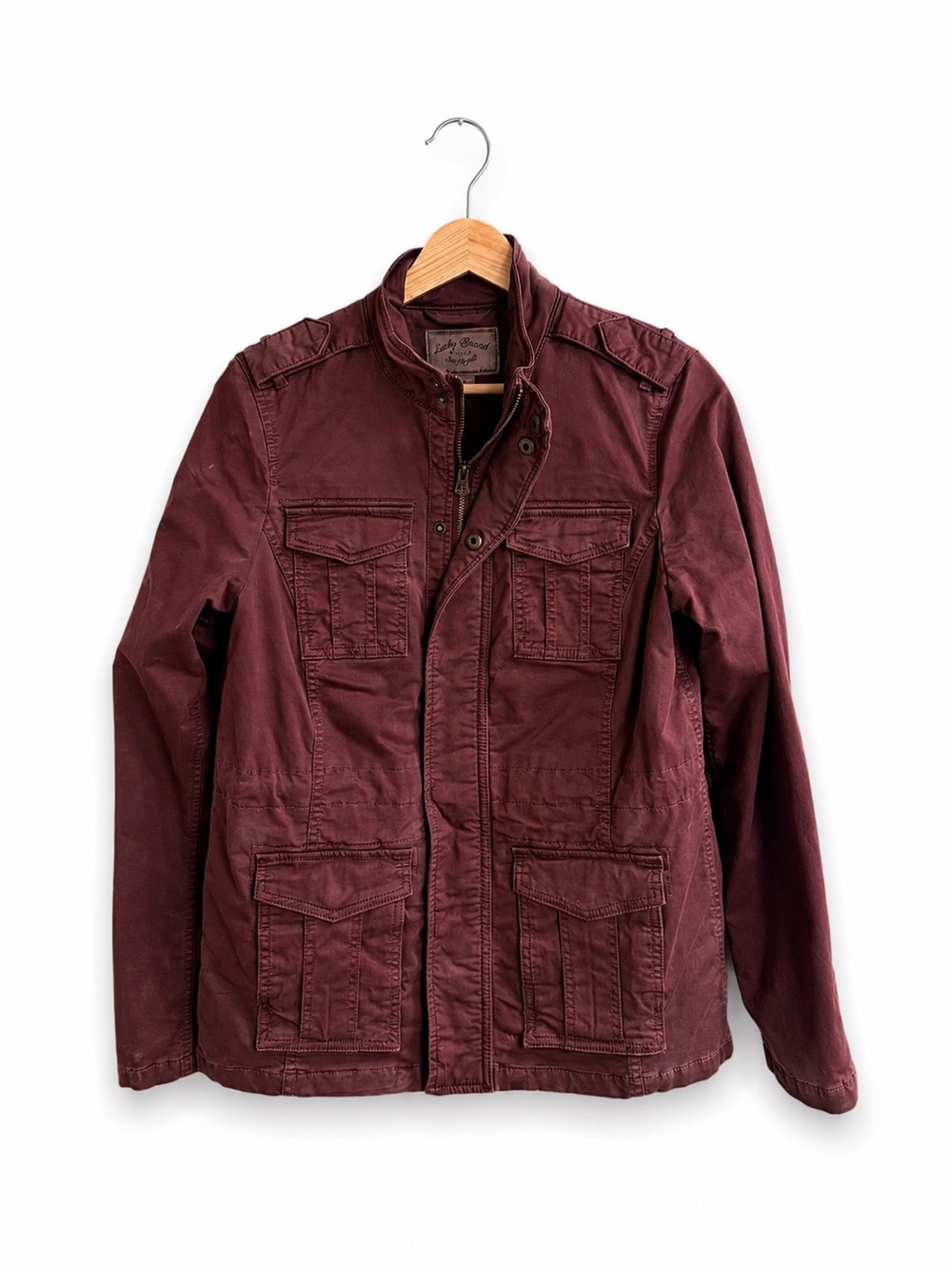 Lucky Brand Women’s Small Burgundy Utility Jacket